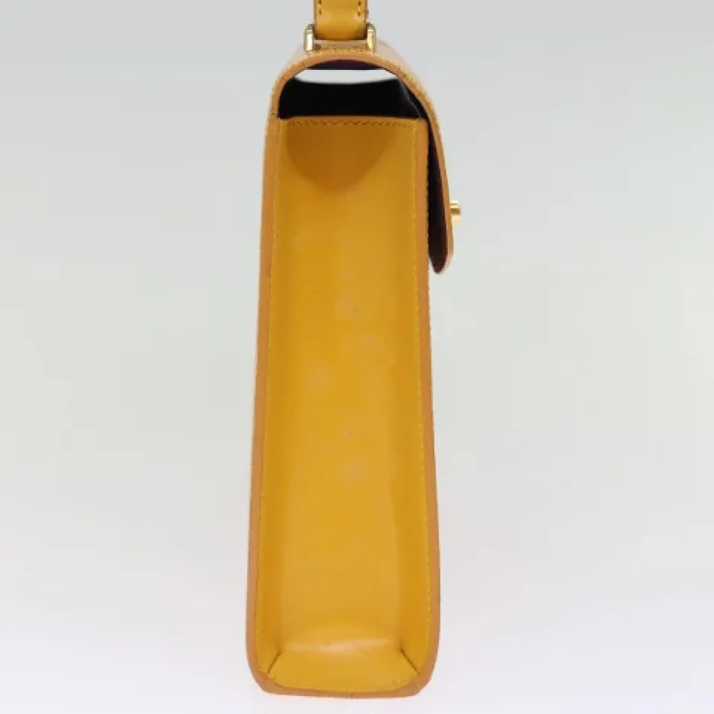 Louis Vuitton Vintage Pre-owned Leather handbags Yellow Dames