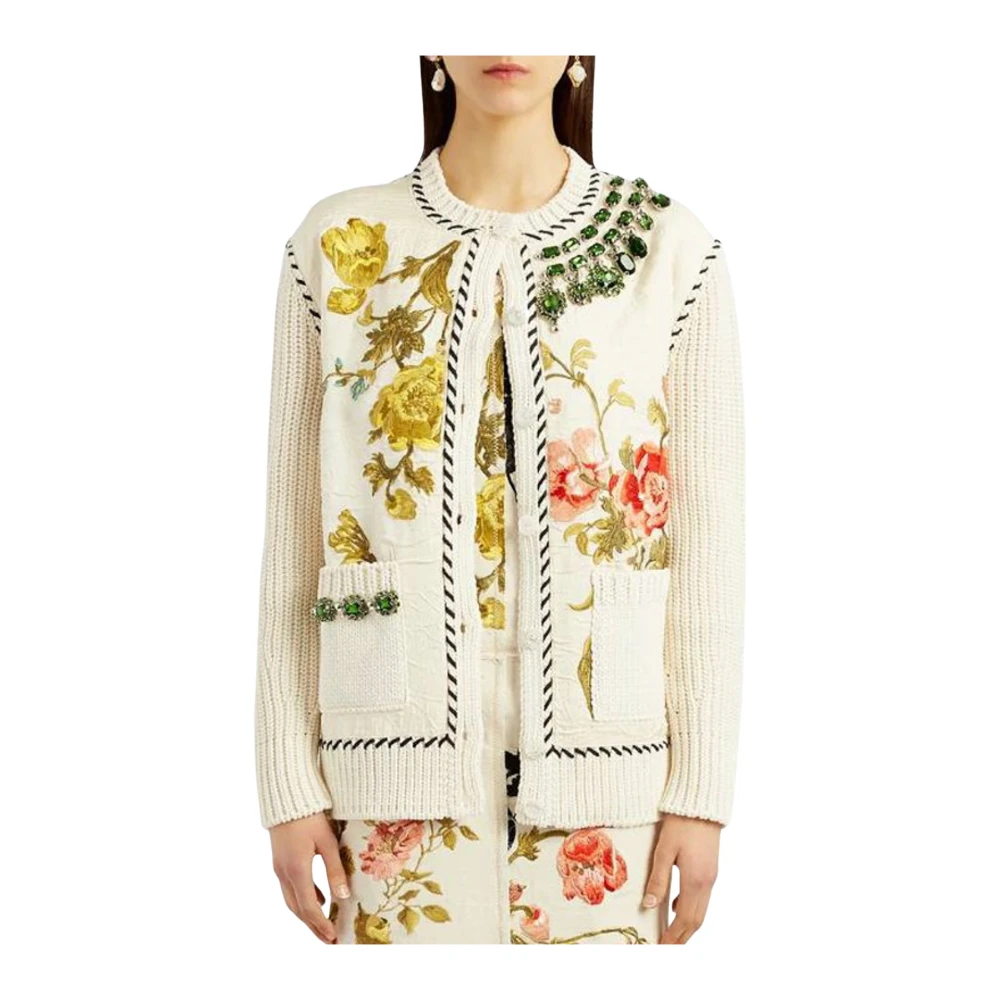 Erdem Bloemen Gebreid Jack Beige Dames