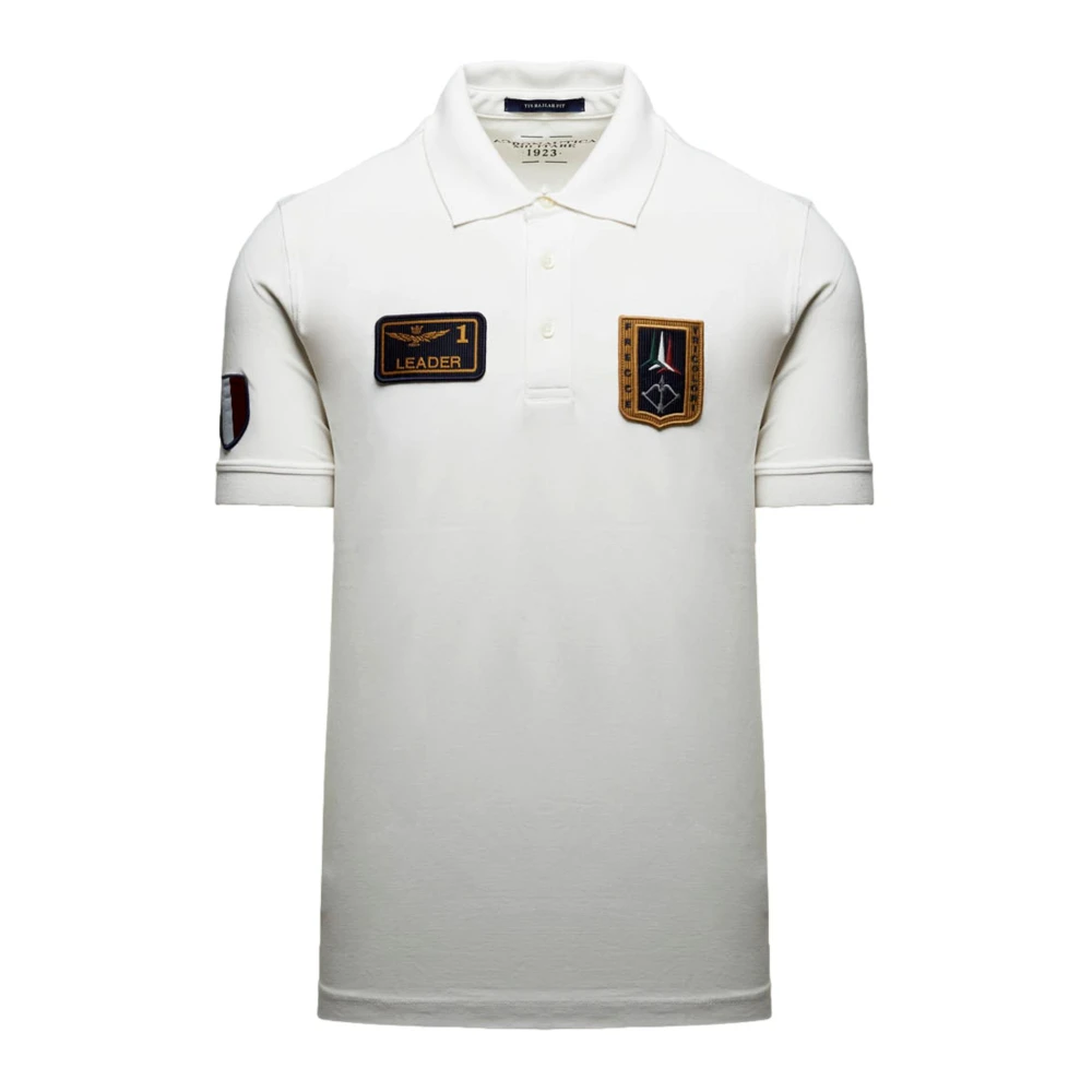 Aeronautica Militare Men's White Polo Shirts, L, Polo Frecce Tricolori Po1927up00191