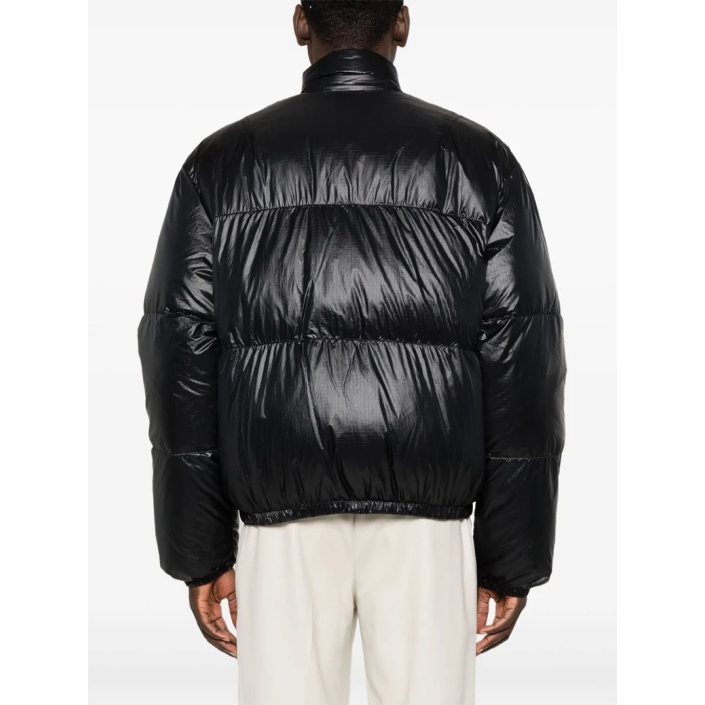 Our Legacy Zwarte Tech Inhale Puffa Jas Black Heren