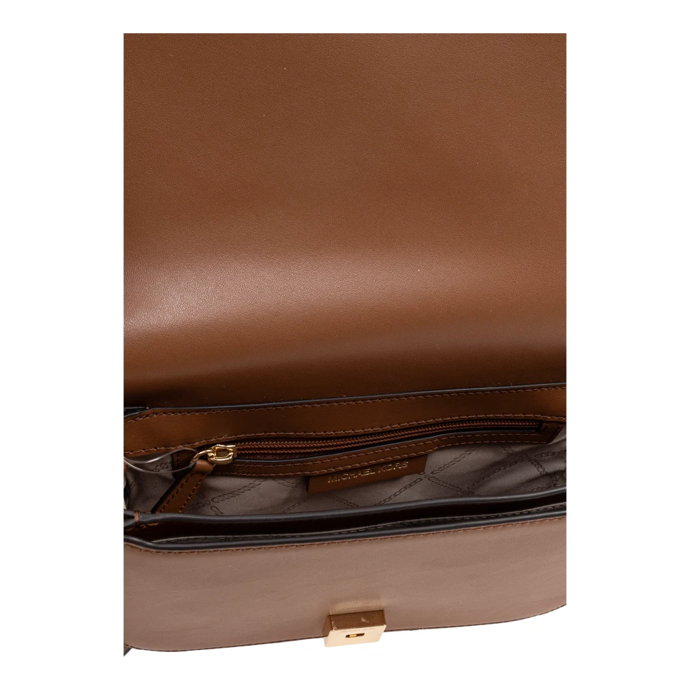 Michael Kors Delancey Schoudertas Brown Dames
