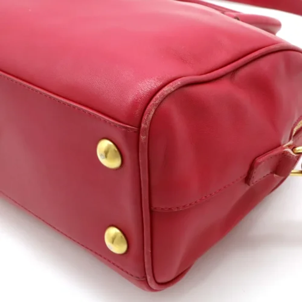 Yves Saint Laurent Vintage Pre-owned Leather handbags Pink Dames