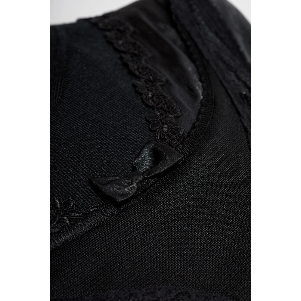 Balenciaga Top met opstaande kraag Black Dames