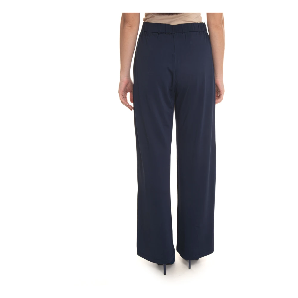 Pennyblack Jersey Wijde Pijp Broek Blue Dames