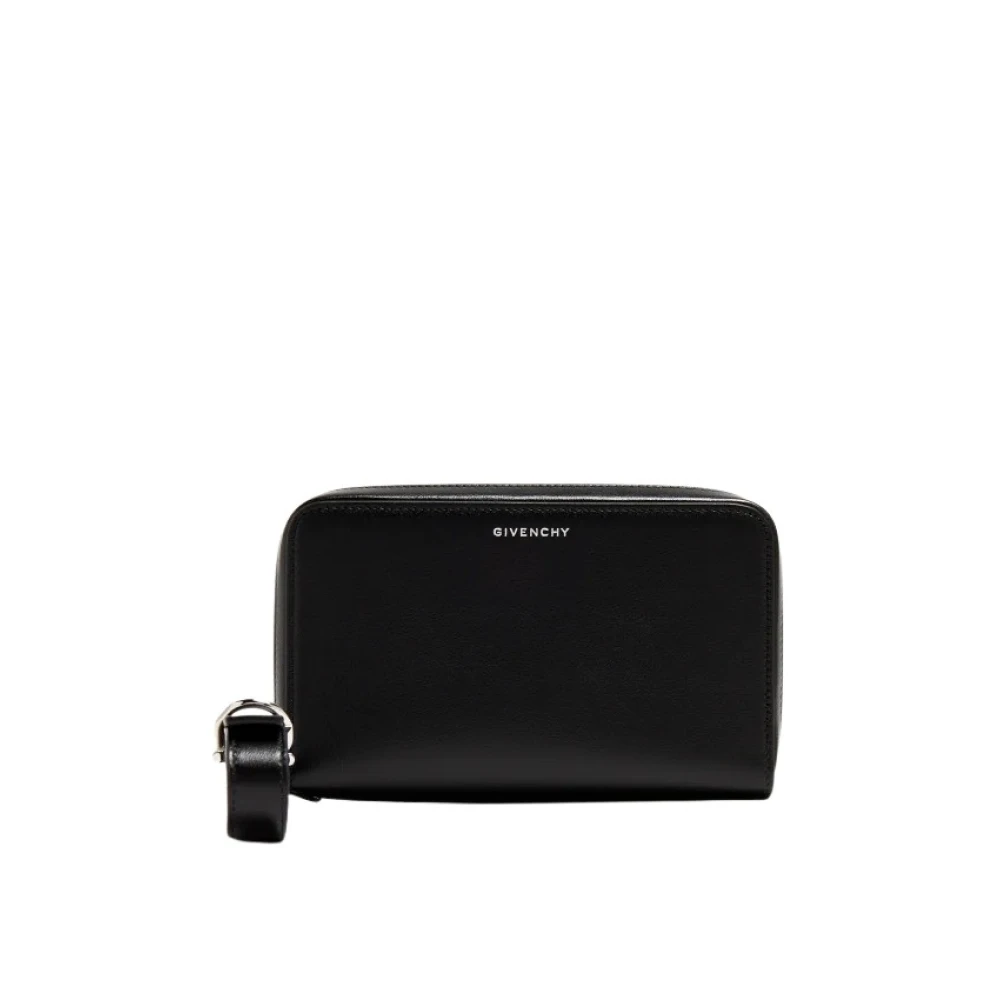 Givenchy Zwarte Volledige Rits Portemonnee Black Heren