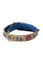 python-leather-floral-studded-shoulder-strap