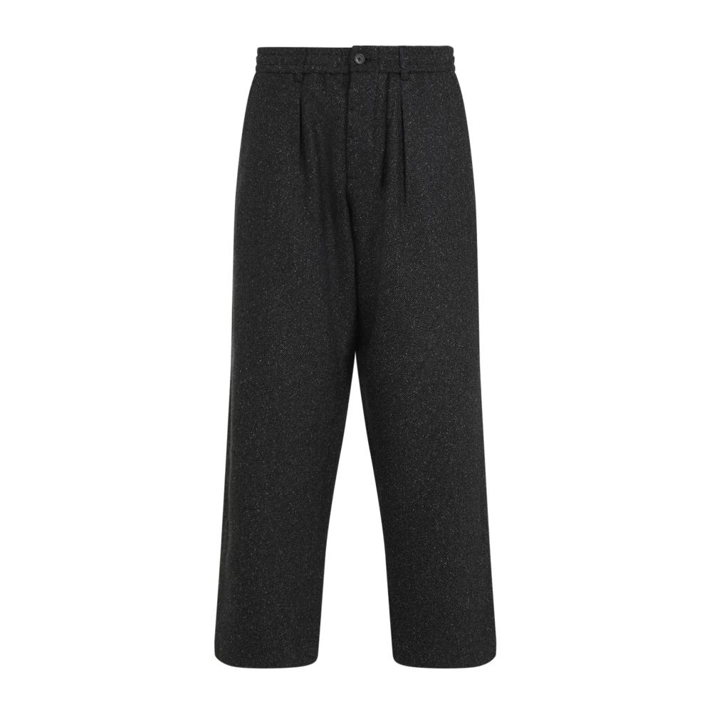 Universal Works Zwarte Geknipte Broek Aw24 Black Heren