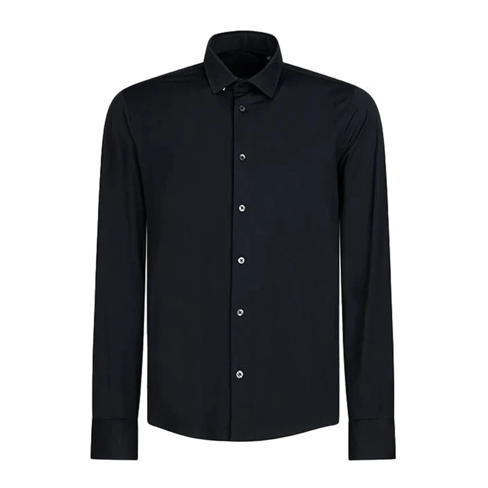 RRD Micro Oxford Open Stretch Zwart Overhemd Blue Heren