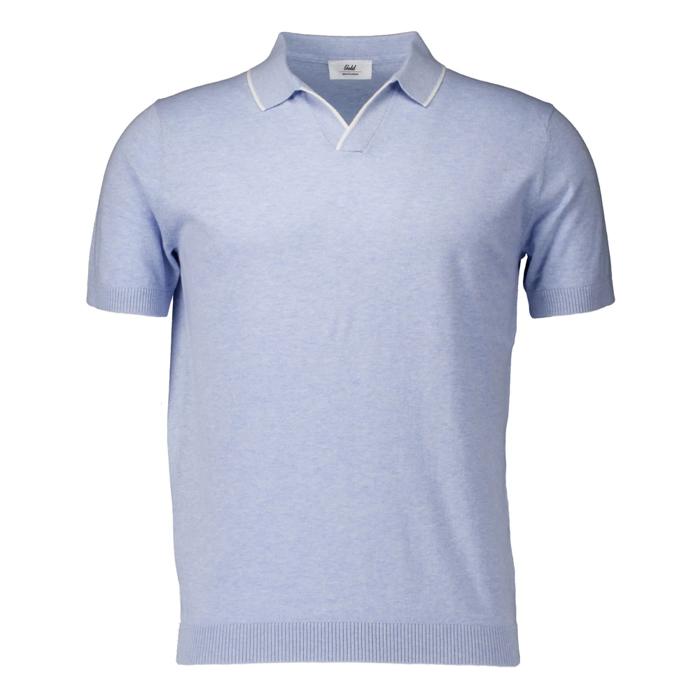 Gentiluomo Men's Light/Blue Polo Shirt