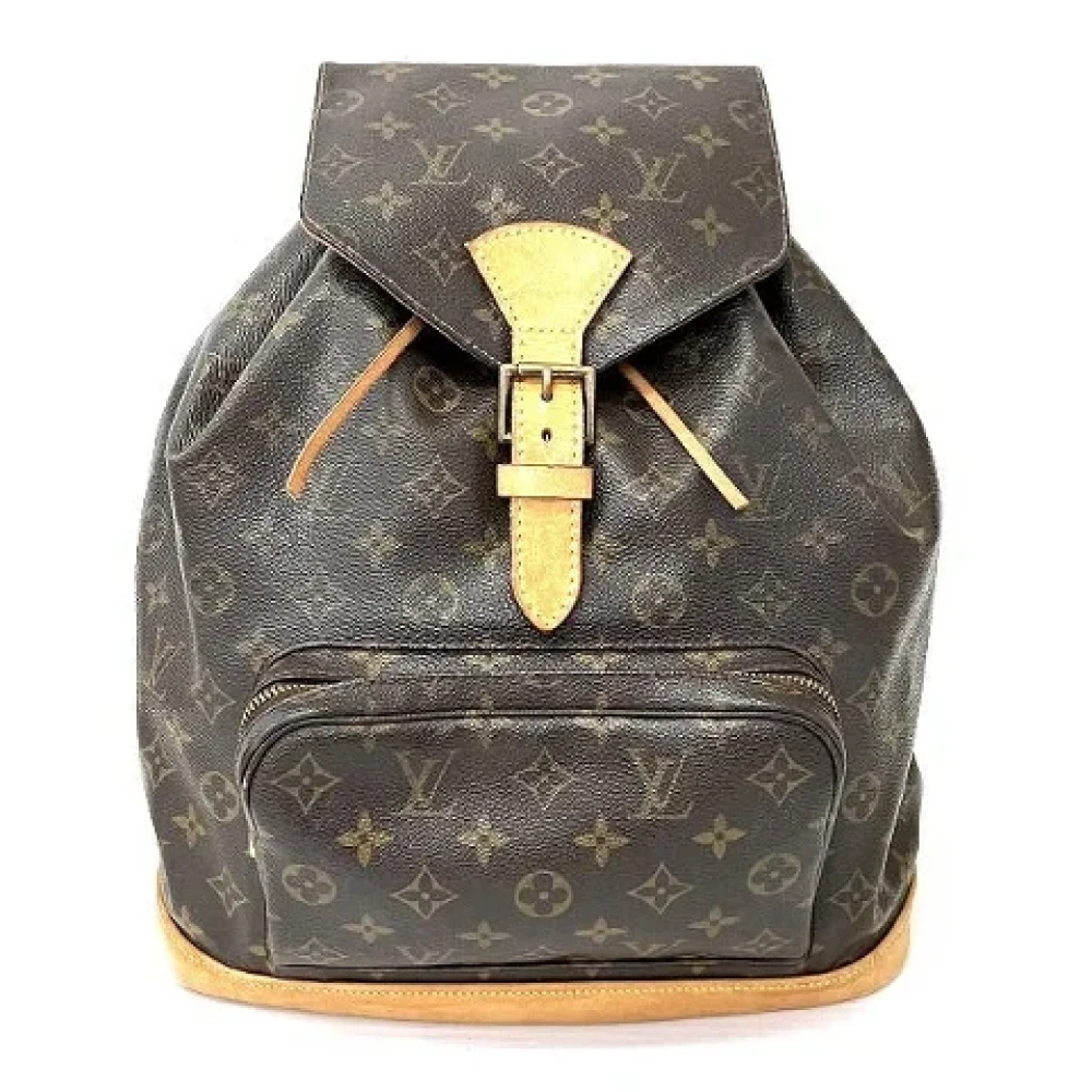 Louis Vuitton Vintage Pre-owned Canvas backpacks Brown Dames