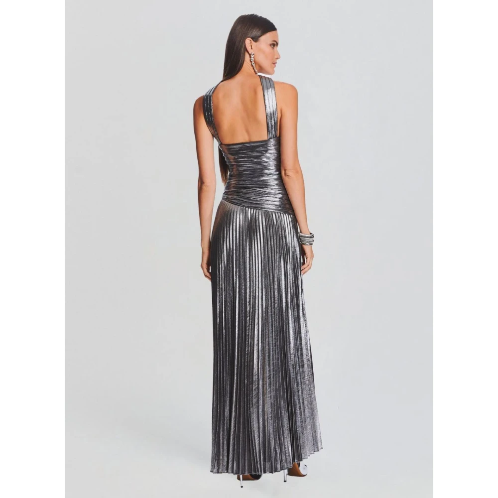 Retrofête Stijlvolle Polyester Jurk Gray Dames