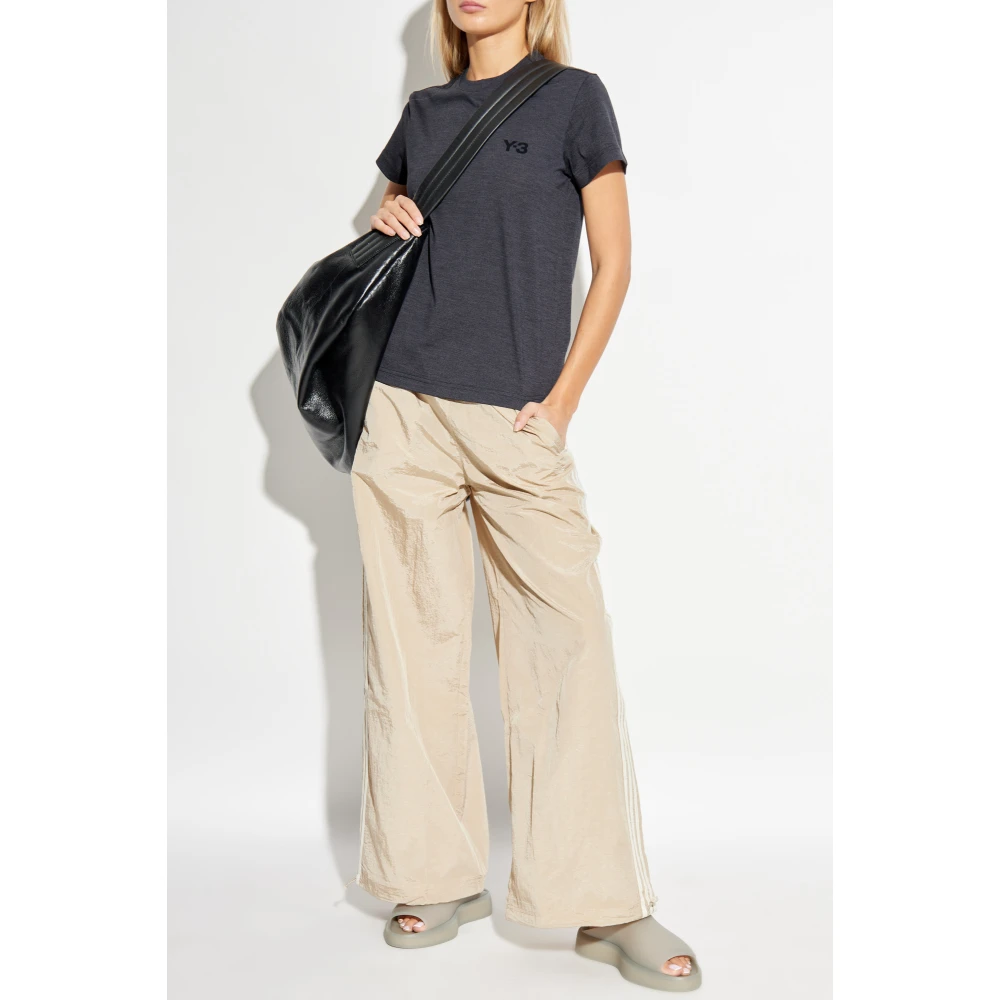 Y-3 T-shirt met logo Black Dames