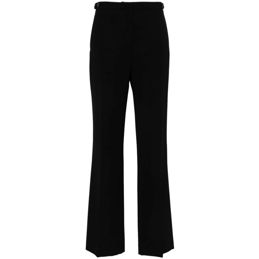 The Row Zwarte rechte pijp wollen broek Black Dames