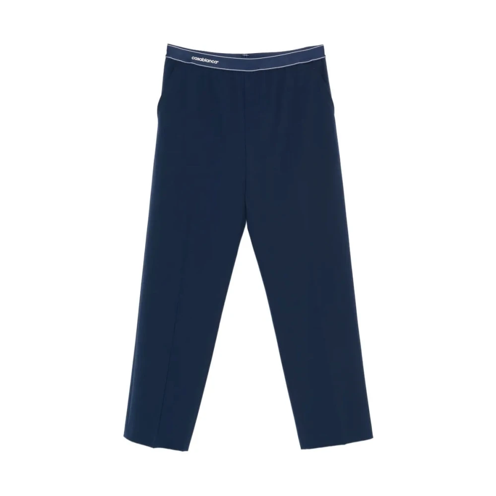 Casablanca Men's Blue Wool Sports Trouser - Sweatpants - M - Trousers