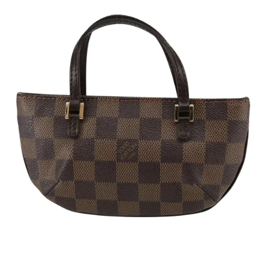 Louis Vuitton Vintage Pre-owned Canvas pouches Brown Dames