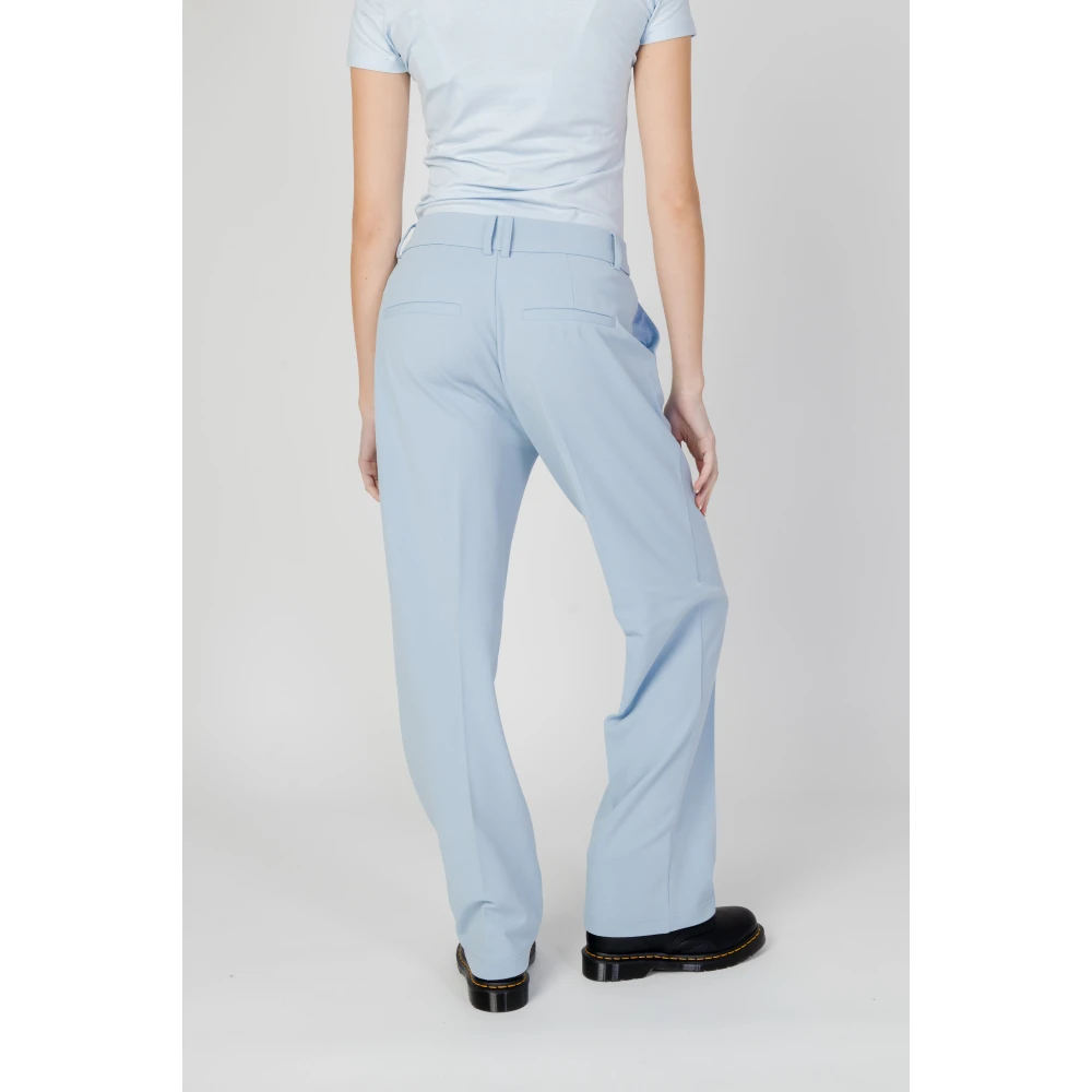 Only Lichtblauwe Straight Leg Broek Blue Dames