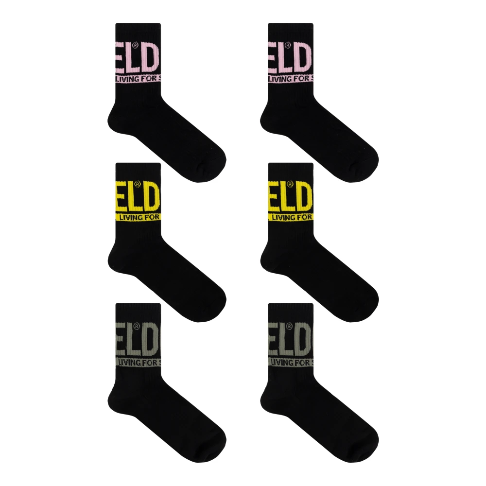 Diesel Sokken 3-pack met kussens Black Heren