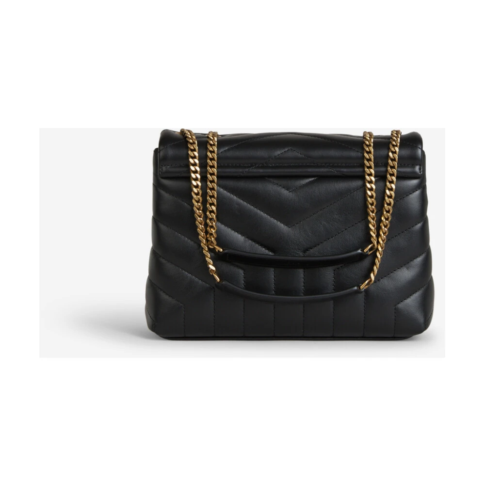Saint Laurent Kleine Loulou Gewatteerde Schoudertas Black Dames