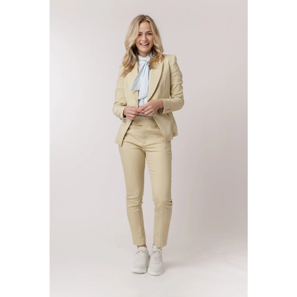 Josh V Pistache Slim Fit Broek Green Dames