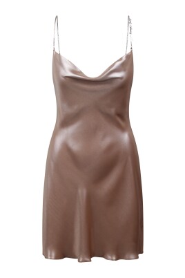 metallic-d-minty-cowl-neck-dress