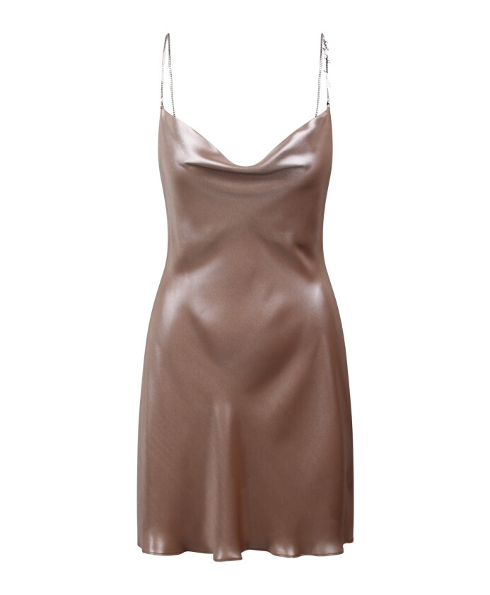 metallic-d-minty-cowl-neck-dress