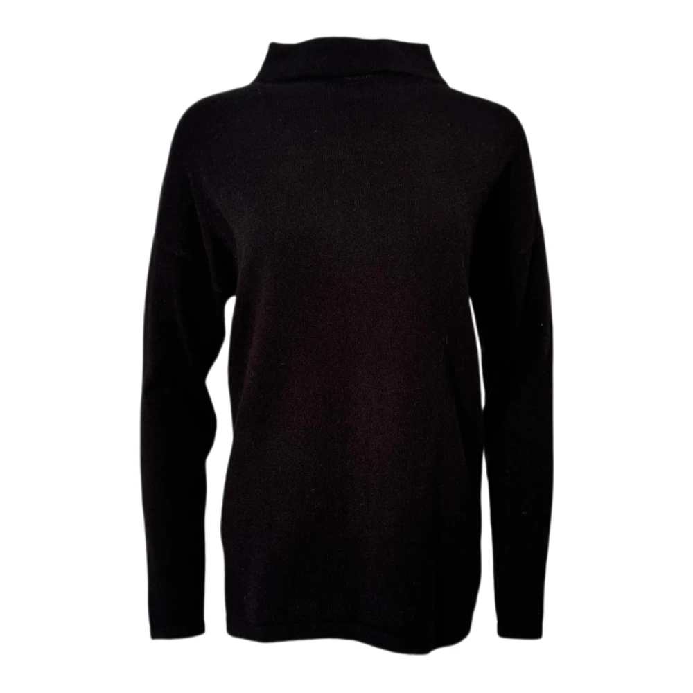 Myk Cashmere Pullover Genser med Splitt