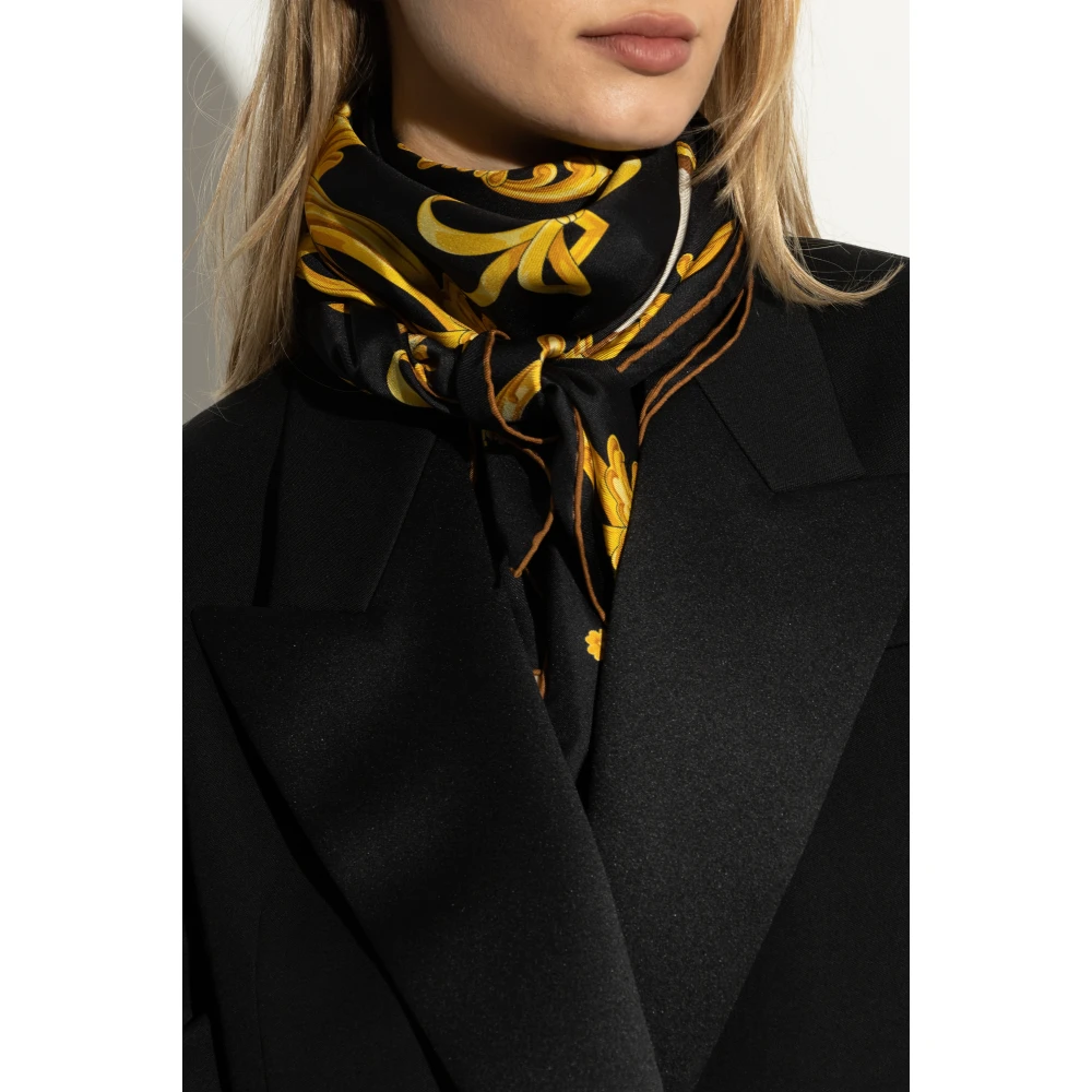 Versace Zijden sjaal Black Unisex