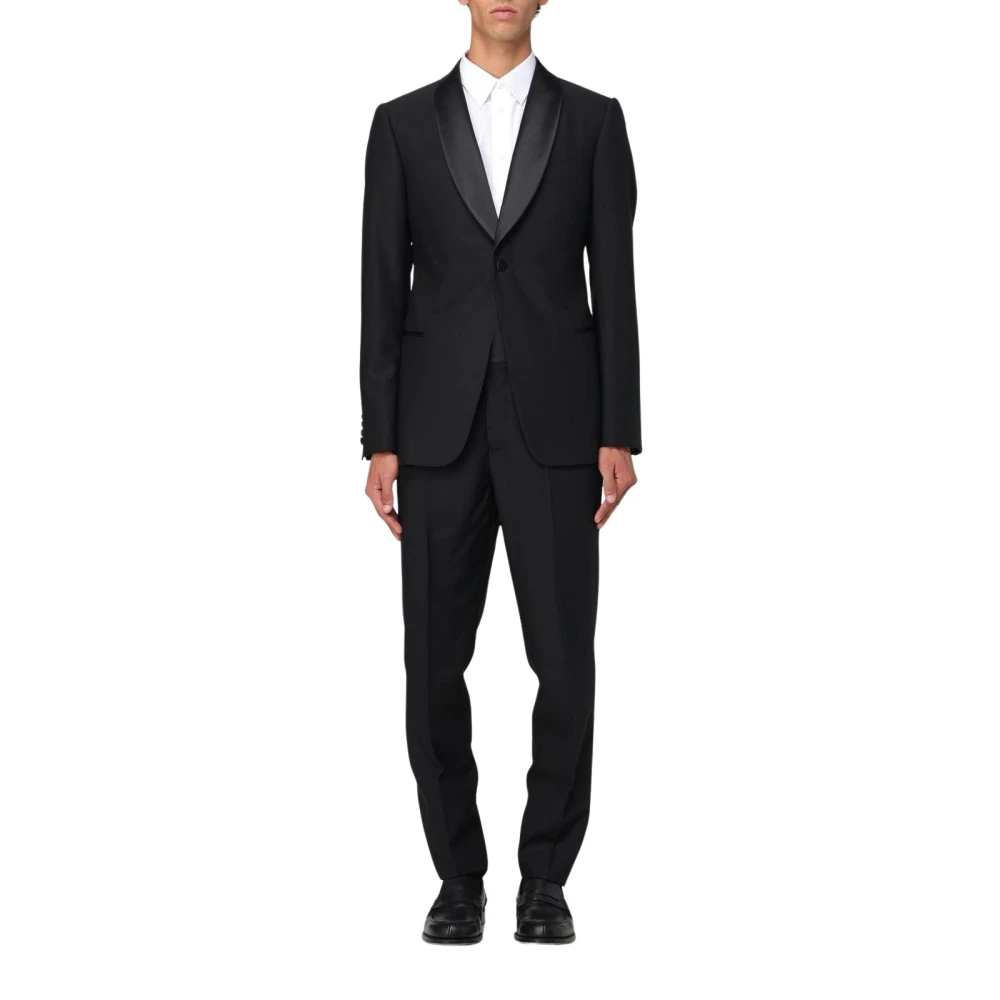 Emporio Armani Herren Schwarz Klassischer Anzug