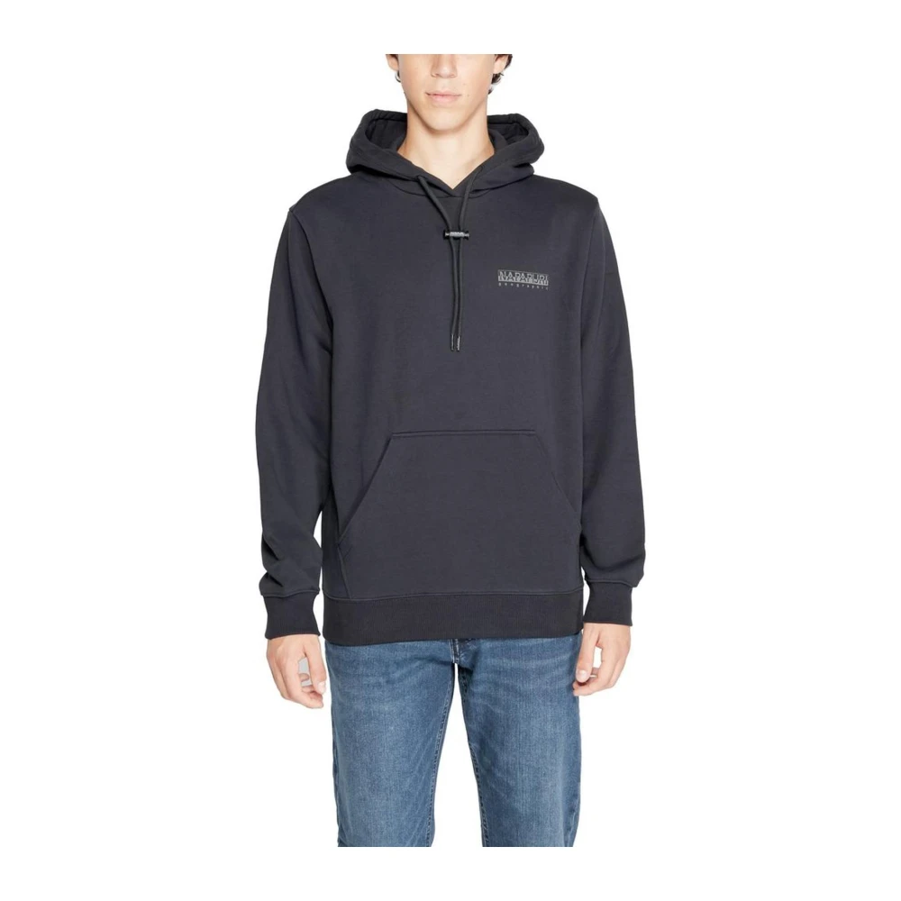 Napapijri Zwarte katoenen trui met polyester Black Heren
