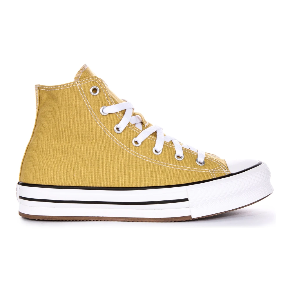 Converse Mosterd Junior Sneakers Verhogen Stijl Dames Schoenen Geel
