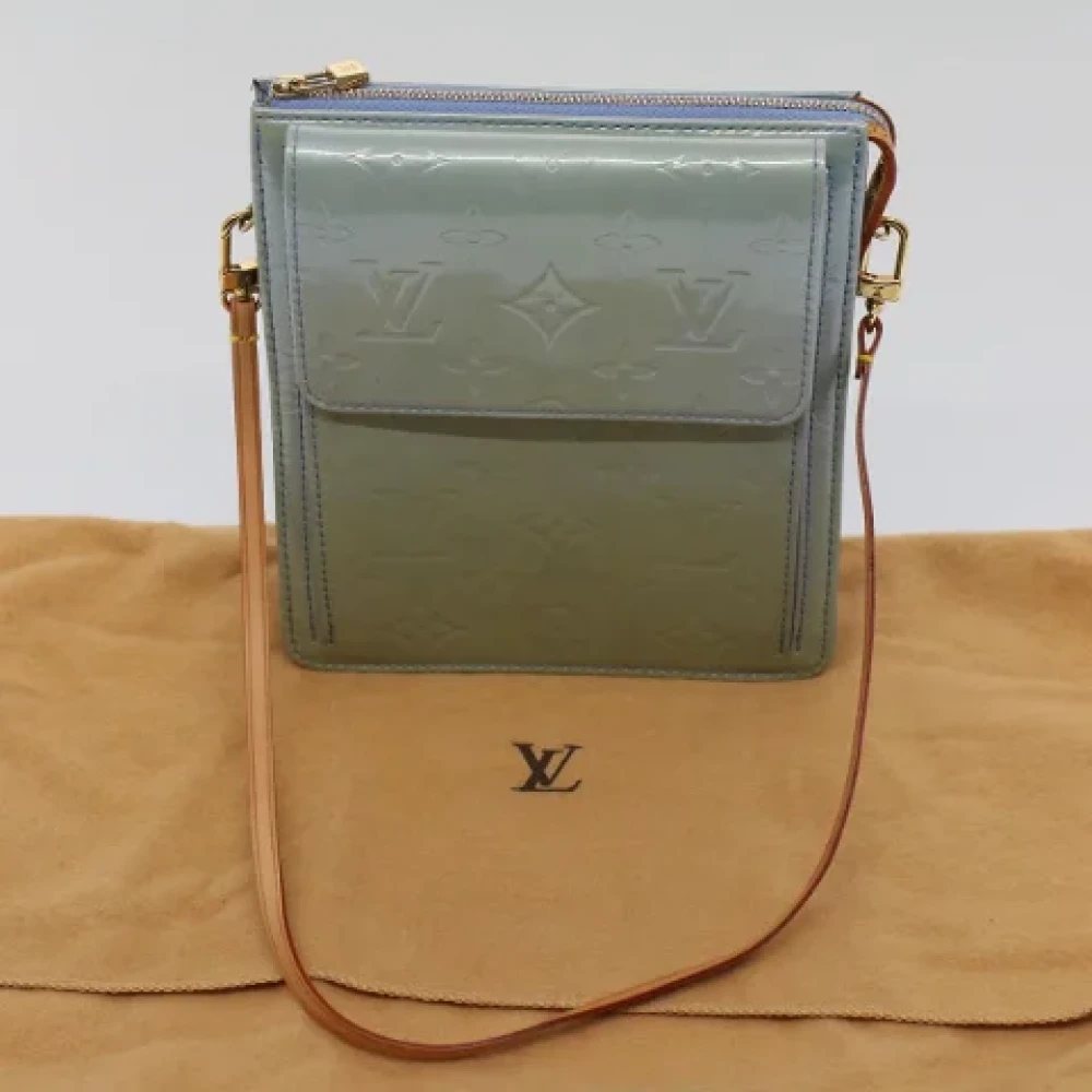 Louis Vuitton Vintage Pre-owned Leather clutches Gray Dames