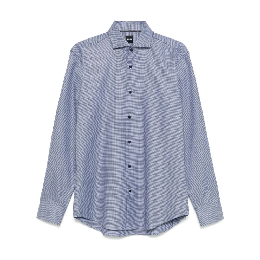 Hugo Boss Casual Katoenen Overhemd voor Mannen Blue Heren