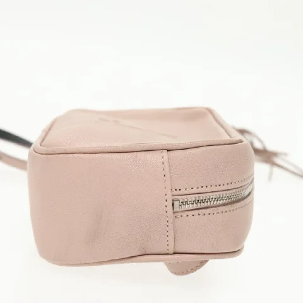 Saint Laurent Vintage Pre-owned Leather crossbody-bags Pink Dames
