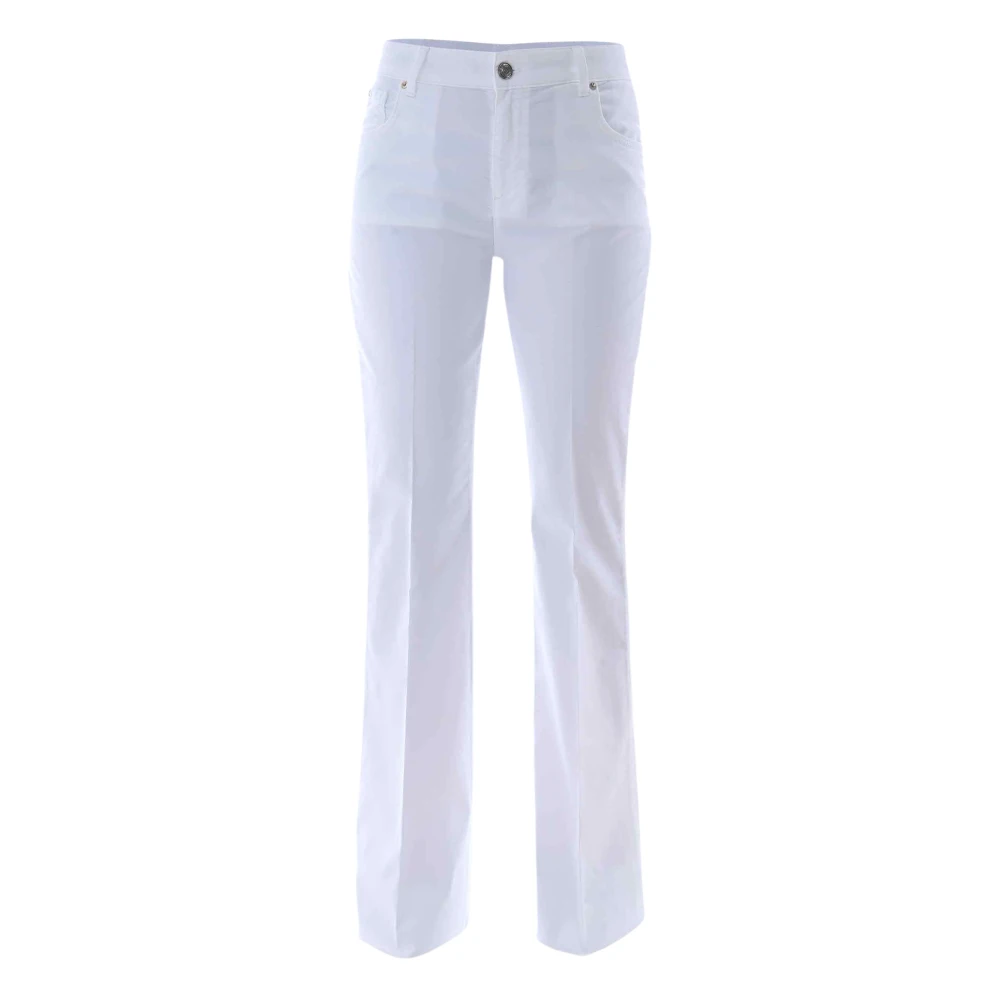 Kocca Flared cotton trousers White, Dam