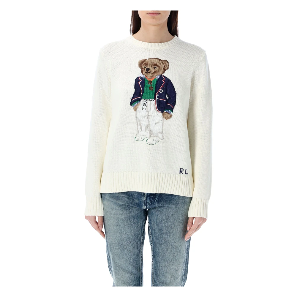 Polo Ralph Lauren Gebreide pullover met motief- en labelstitching
