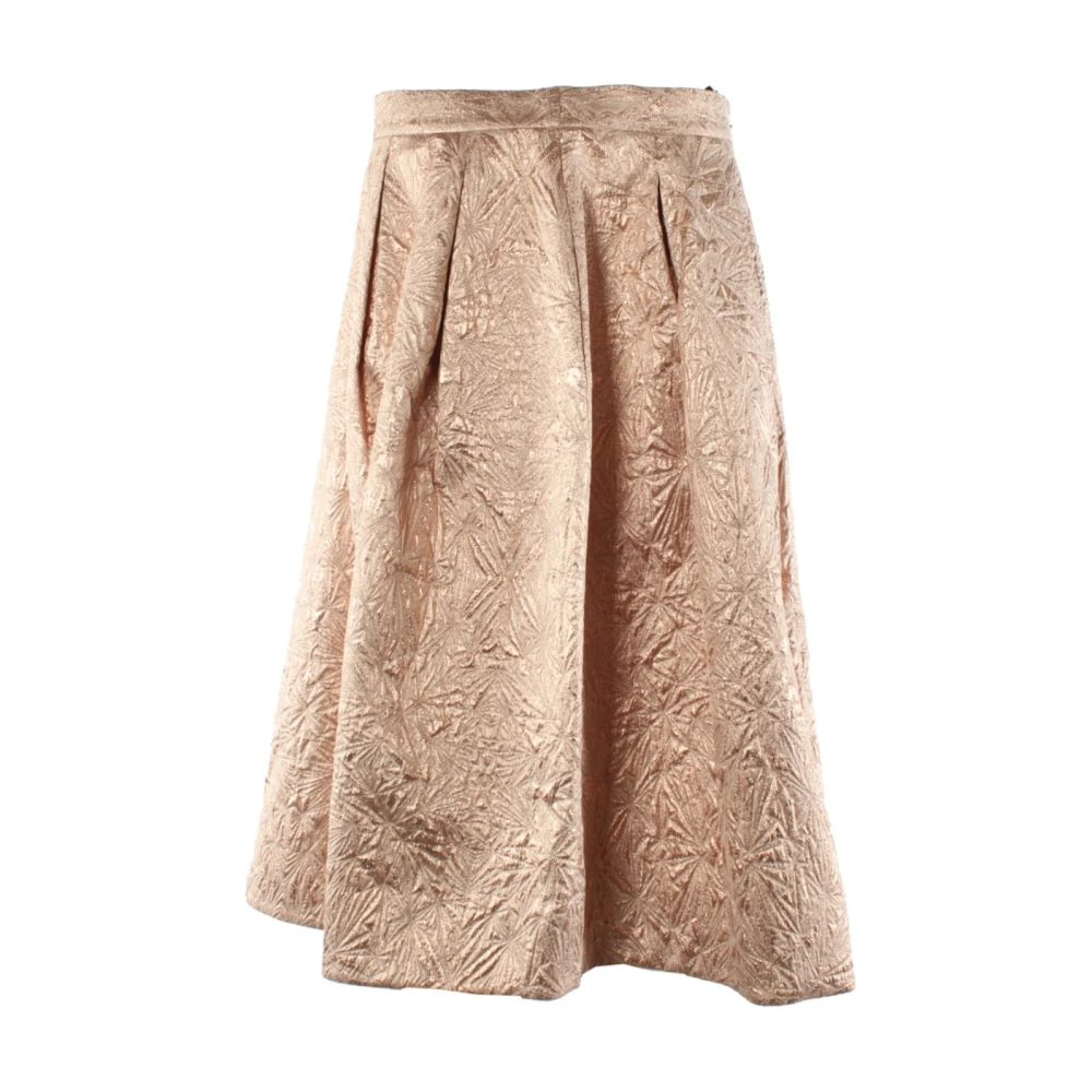 Pinko Bruine Metallic Rok Brown Dames