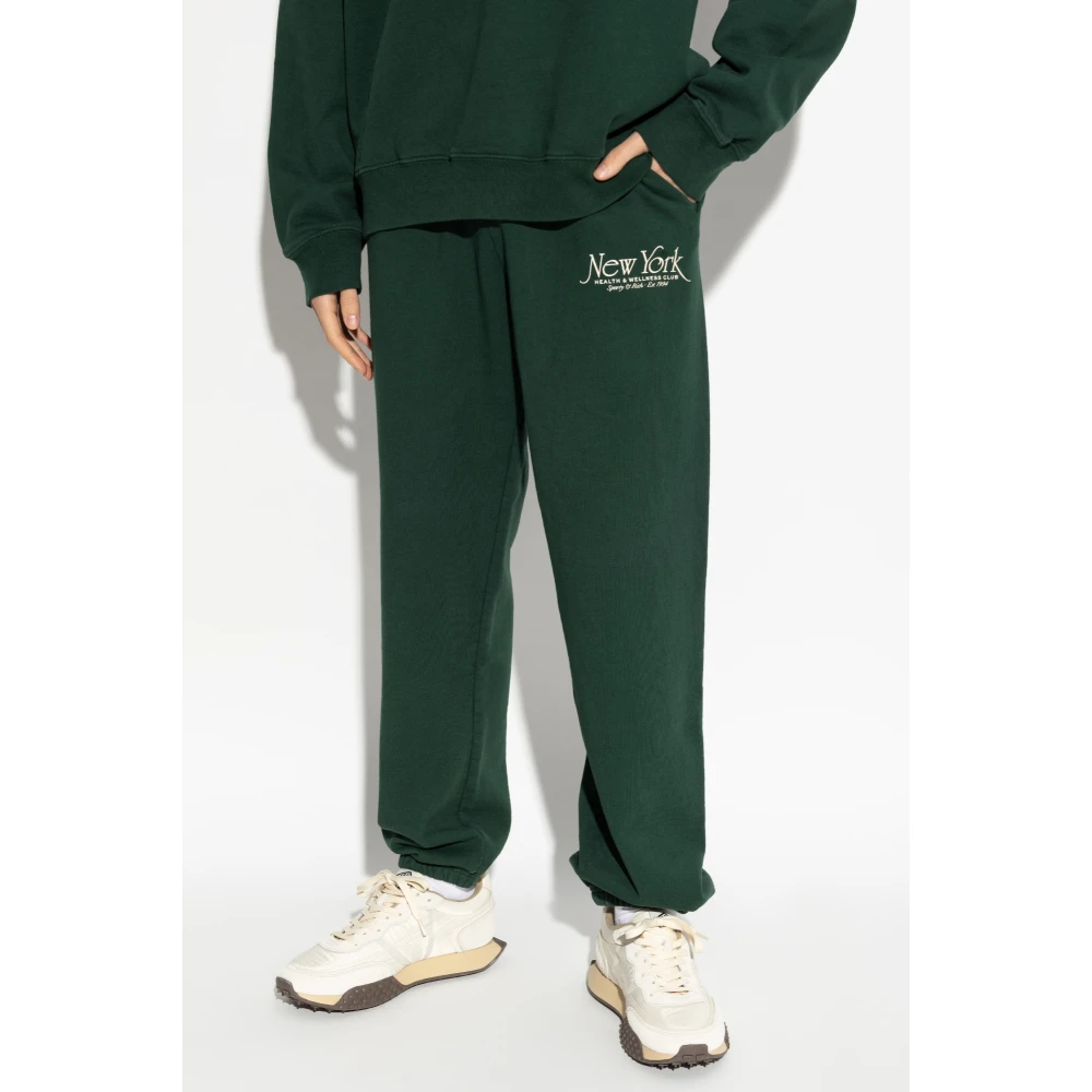 Sporty & Rich Sweatpants uit de New York collectie Green Unisex