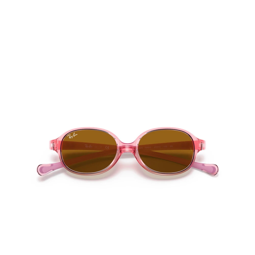 Ray-Ban Sunglasses Kids Kids - Pink Frame Brown Lenses 43-14, RB9187S - Image 3