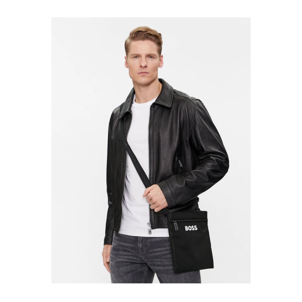 Hugo Boss Zwarte Schoudertas Catch 3.0 Black Heren