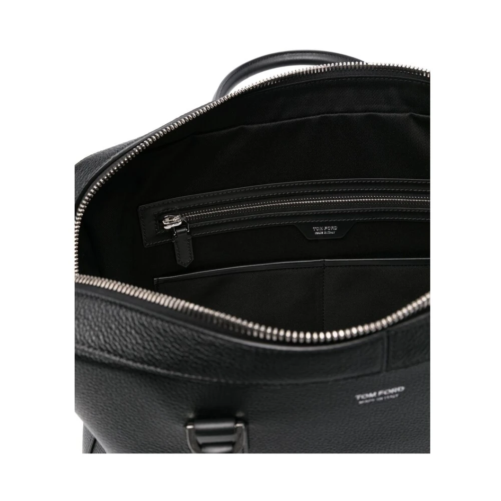 Tom Ford Zwarte Bum Bag met Toprits Black Heren
