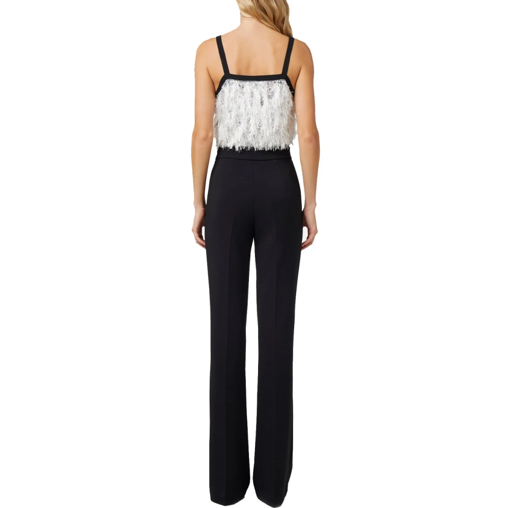 Elisabetta Franchi Pailletten jumpsuit in crêpe Multicolor Dames