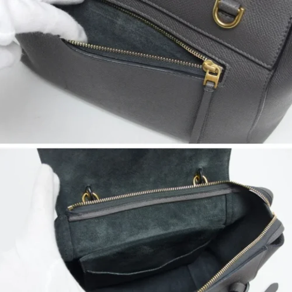 Celine Vintage Pre-owned Leather shoulder-bags Black Dames