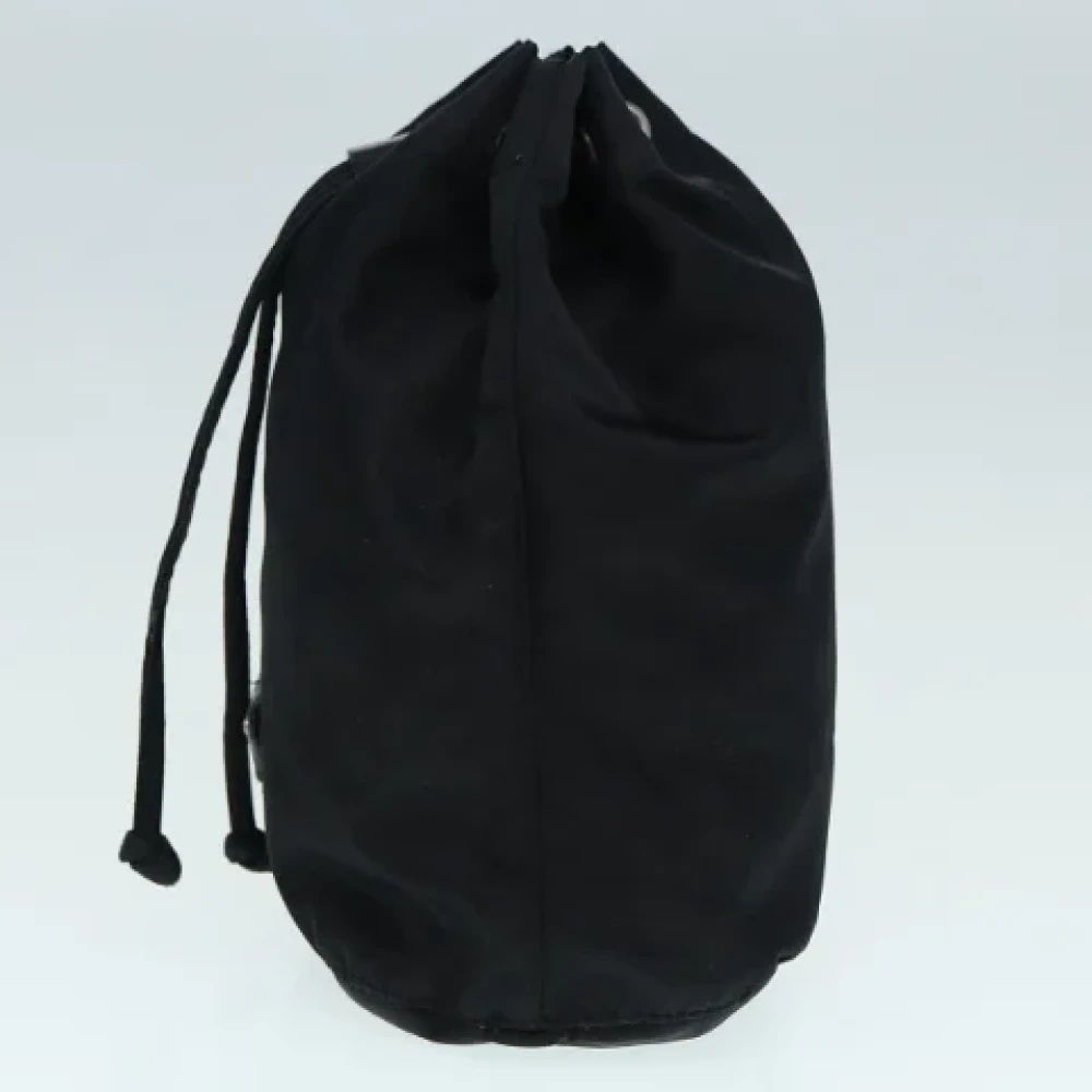 Prada Vintage Pre-owned Nylon pouches Black Dames