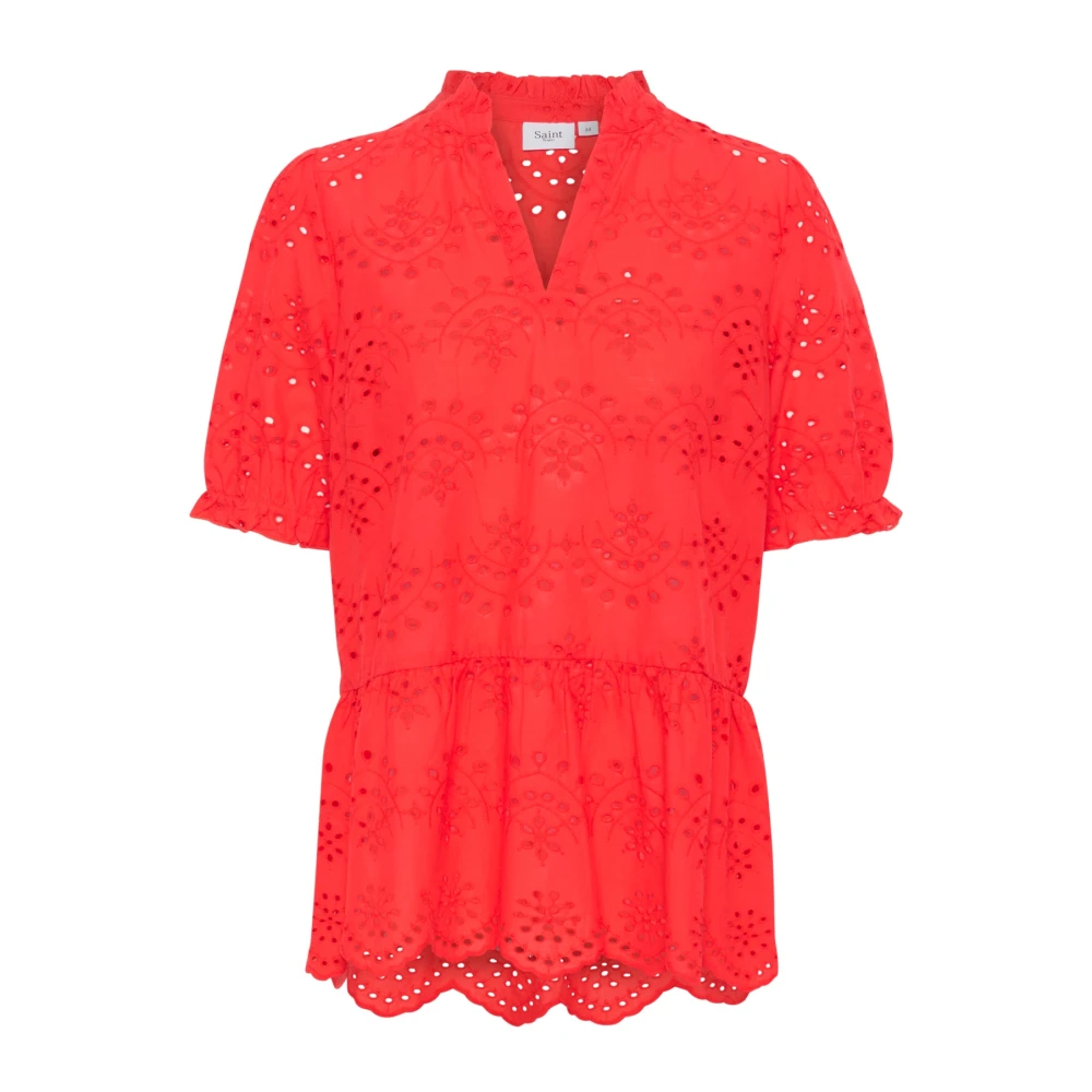 Saint Tropez Women's Red Geleksasz Blouse - Blouses - Xl - Blouses & Shirts