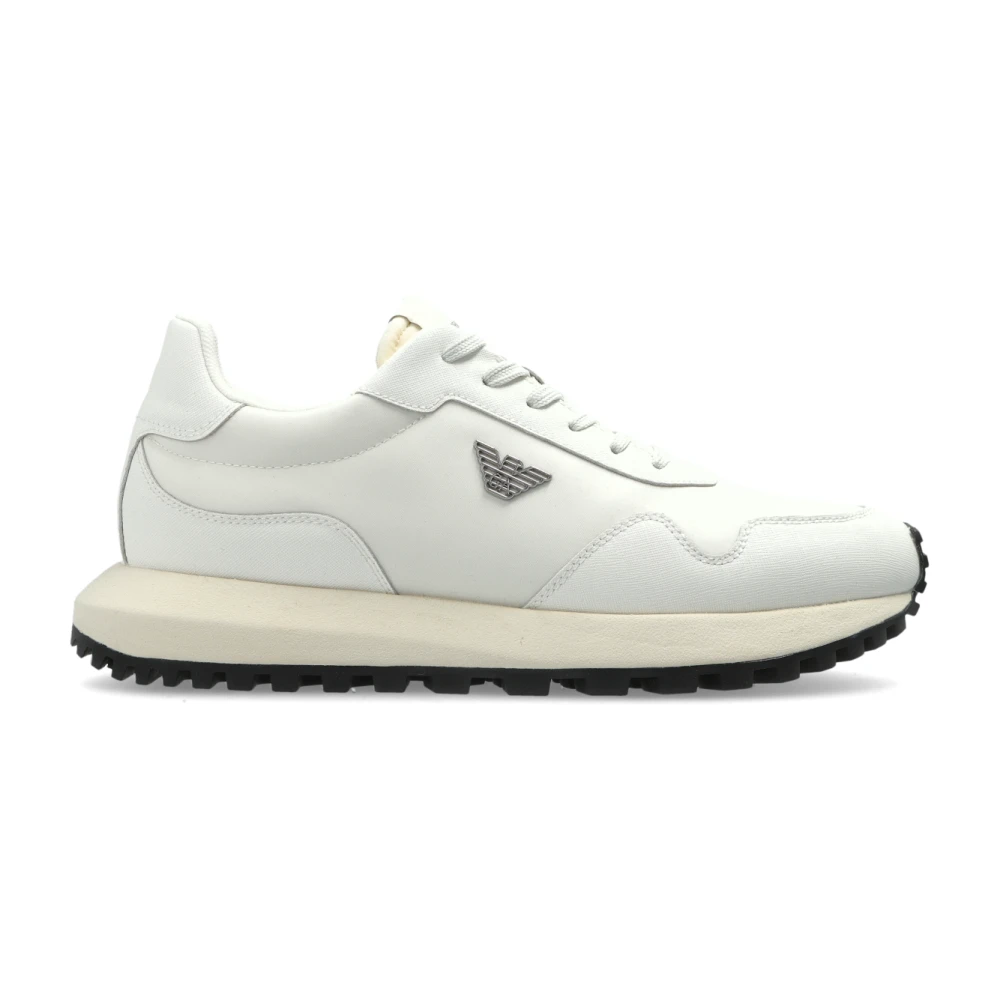 Emporio Armani Uomo Bianco Scarpe, 41 Eu, New,