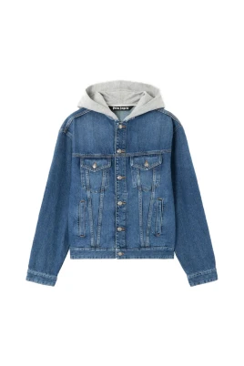 Curved Logo Denim Jacket