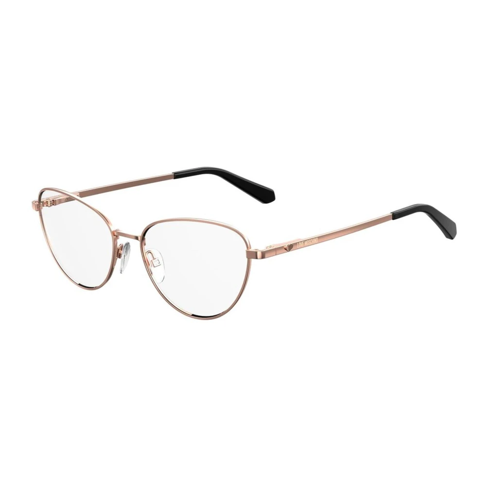 Love Moschino Gouden Metalen Frame Bril voor Vrouwen Yellow Dames