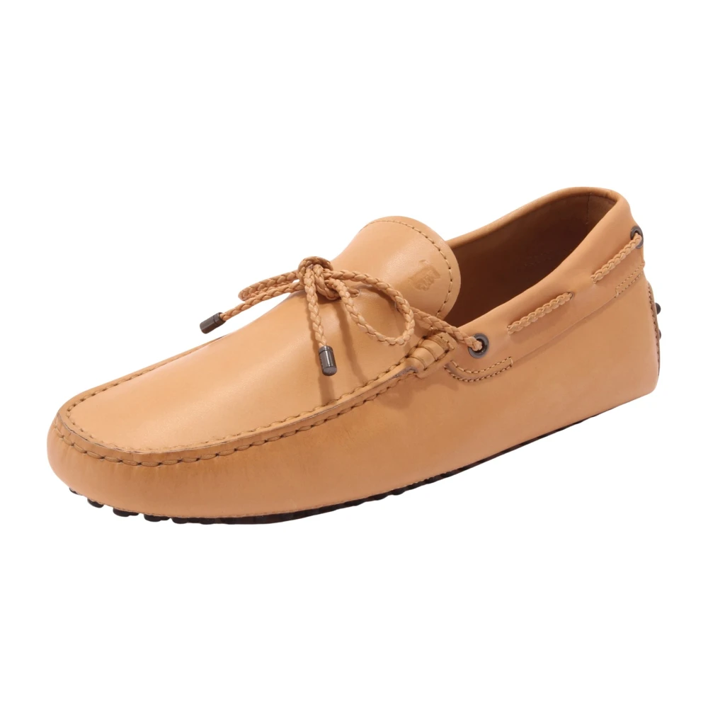 Tod's Men's Beige Boat Shoes, 8 1/2 Uk, Laccetto My Colors New Gommini 122 Loafer