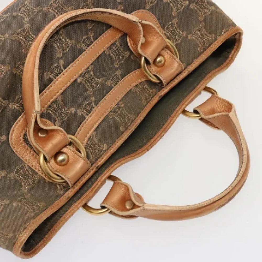 Celine Vintage Pre-owned Canvas handbags Blue Dames
