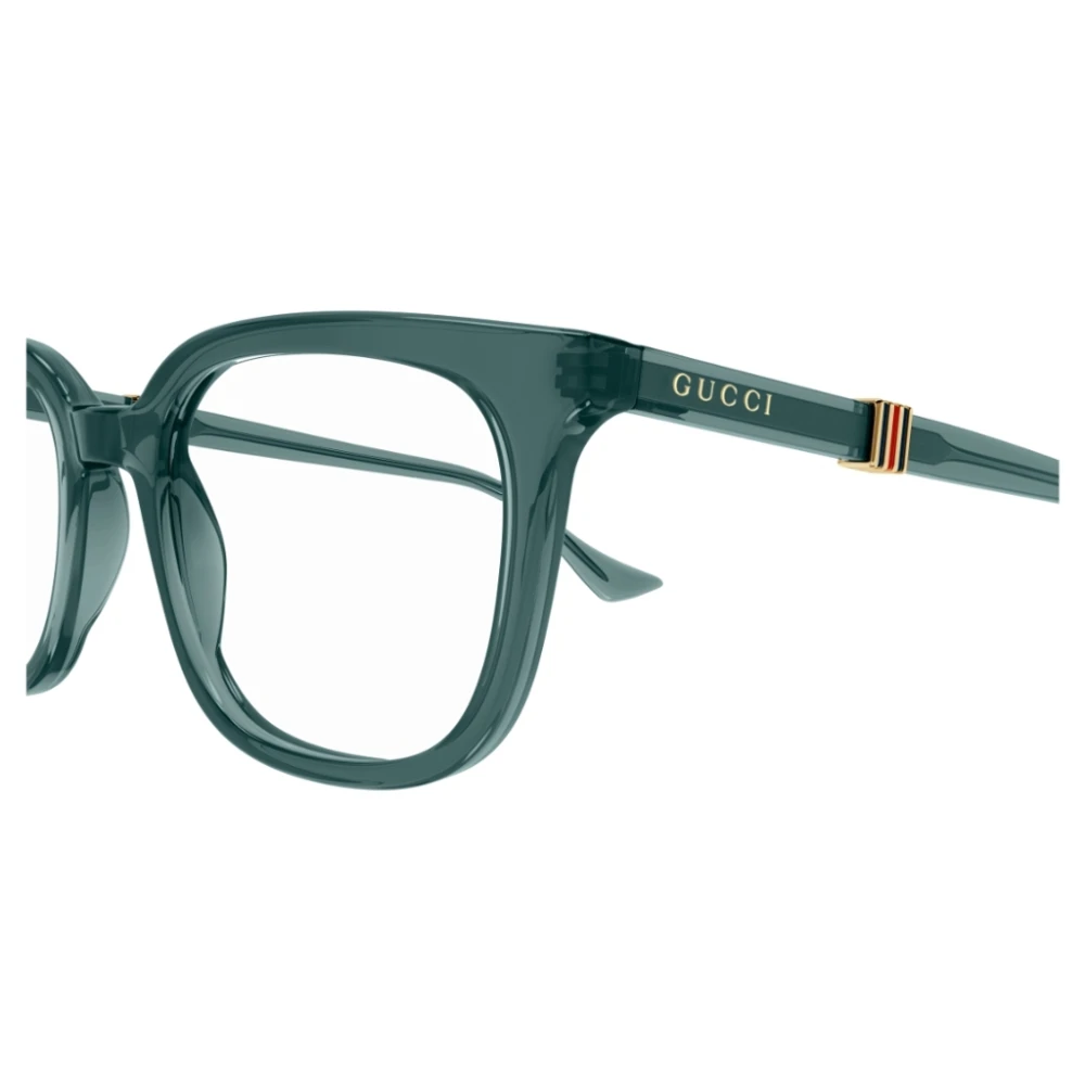 Gucci Vintage Running Web Metalen Inzet Zonnebril Green Unisex